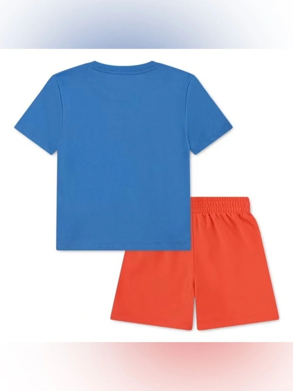 Converse Blue T-Shirt & Orange Shorts Kids Comfy Set New